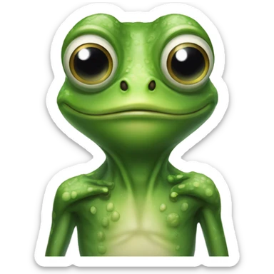 Frog mana frog man named Eli sticker