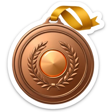 bronze medal sticker