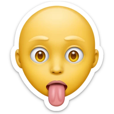 Doing the tongue out trend with the circle head one the normal yellow head make the 4th one better sticker
