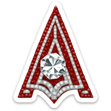 kappa alpha psi diamond  sticker