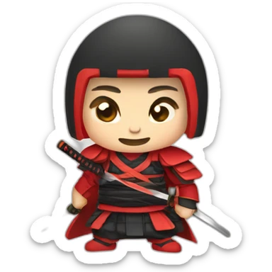 Juvenile-Red-Chinese Samurai sticker