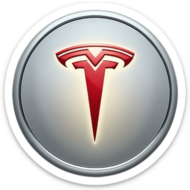 Tesla logo sticker