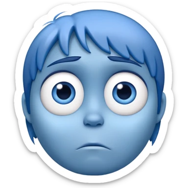 Sadness character from Inside Out movie sticker