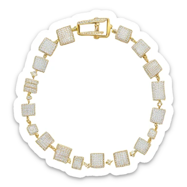 Bracelet made out of diamonds ￼￼ sticker