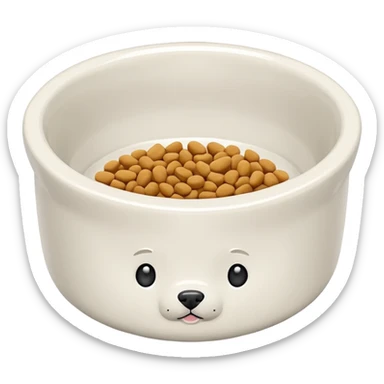 pet food bowl sticker