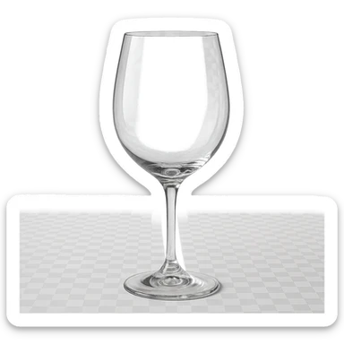 classic elegant wine glass sticker