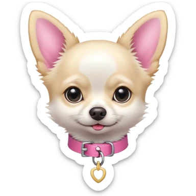 white chihuahua sticker