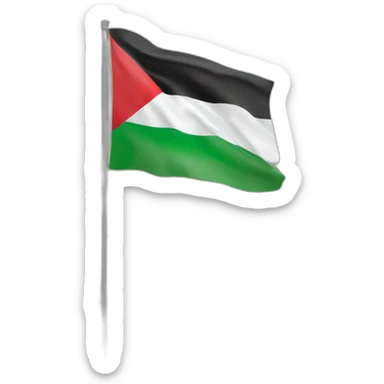 Free Palestine flag jerusalem sticker
