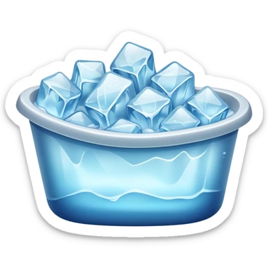 Tub full of ice sticker