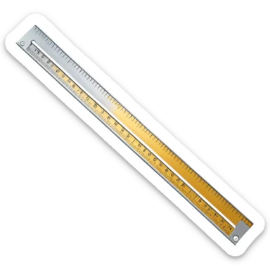 growing ruler with extended marks sticker