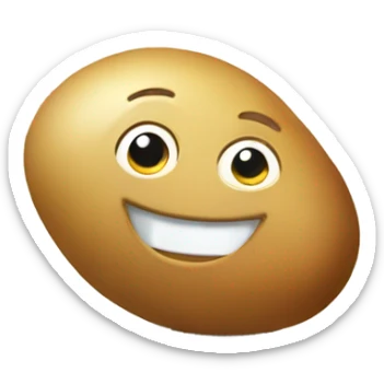 Vibrating potato happy  sticker