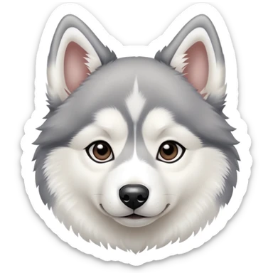 Puppy husky sticker