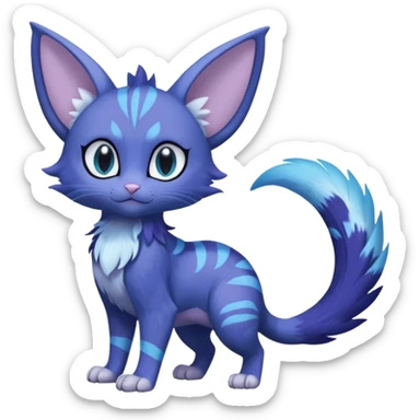 Shiny Purrloin-Noibat-Trico-Hybrid (Full body) sticker