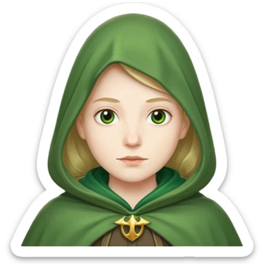 green Cloaked night guard sticker