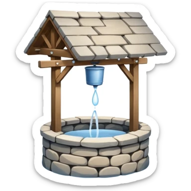 a water well - simple, no roof sticker