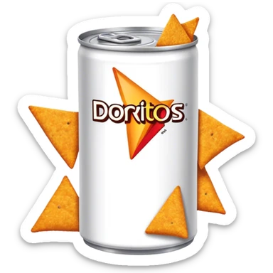 canned doritos sticker