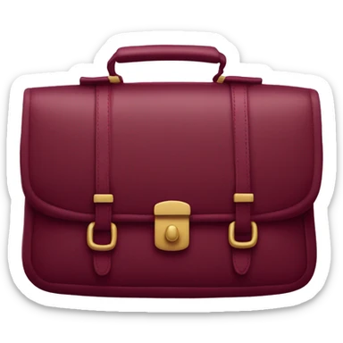 Christmas burgundy bag sticker
