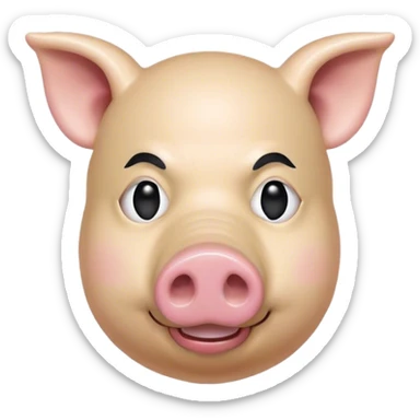 dio con la maschera da porco sticker