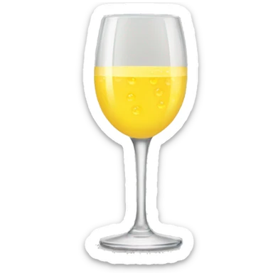 a mimosa glass  sticker