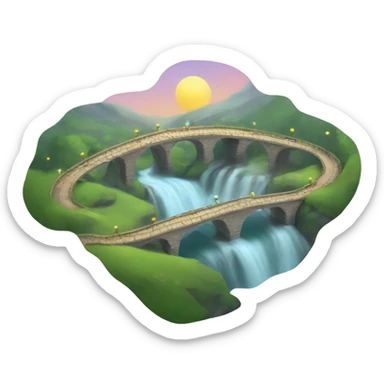 Swirl bridge sticker