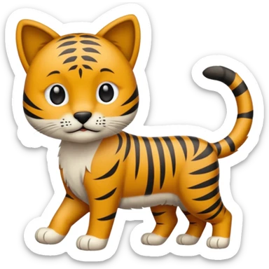 Chien mélanger à un chat malien  sticker