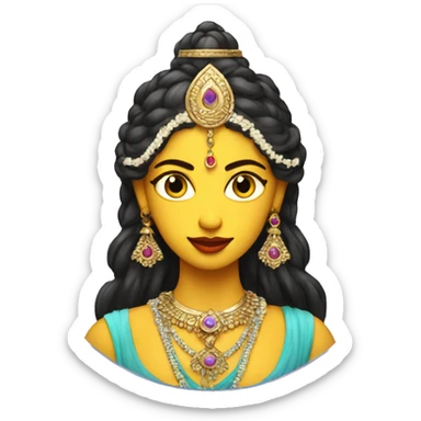 Generate a emoji for the Indian goddess kalki sticker