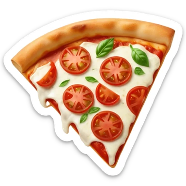 margherita pizza slice  sticker