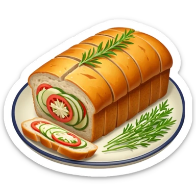 poultry loaf sticker