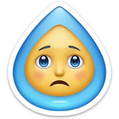 a really sad emoji sticker