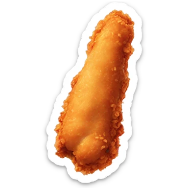 raising cane's chicken finger dipped into spicy sauce sticker