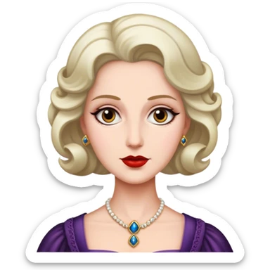 lady agatha danbury from bridgerton sticker