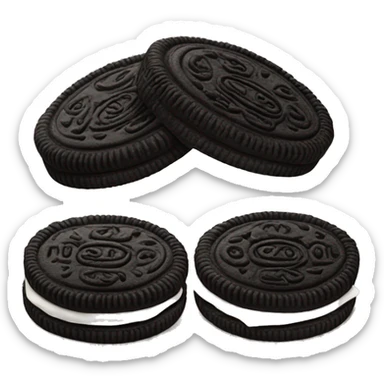 Two Oreos cookies sticker