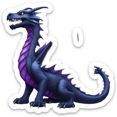 Psychic dragon with obsidian obelisk sticker