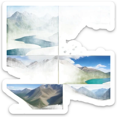 altai mountain sticker