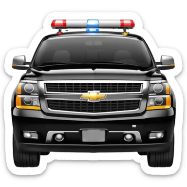 Chevrolet Suburban Police sticker