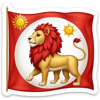 the old iranian flag sticker