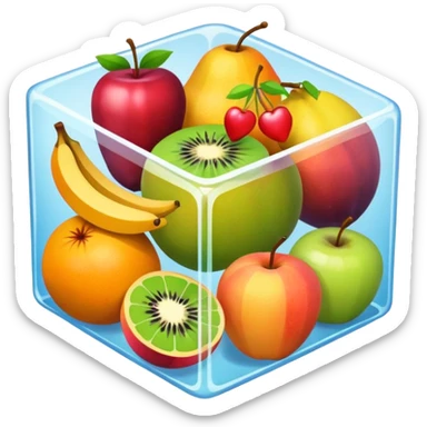 fruit cubes sticker