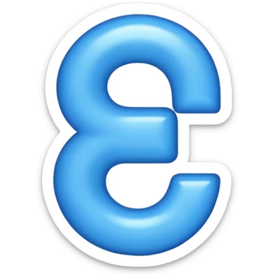 un emoji azul tipico de los numeros que diga que diga 6°2, basate en el emoji del numero 6  sticker