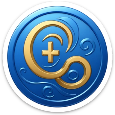 euro coin blue fun sticker