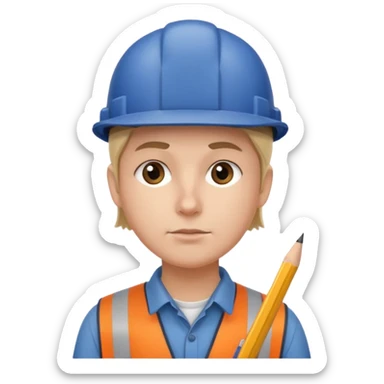 railway engineer thinking sticker
