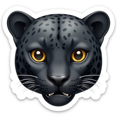 Black jaguar sticker