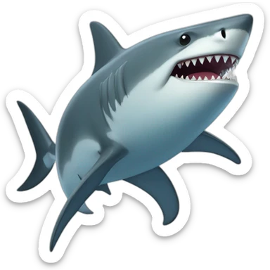 Orque sur un requin sticker