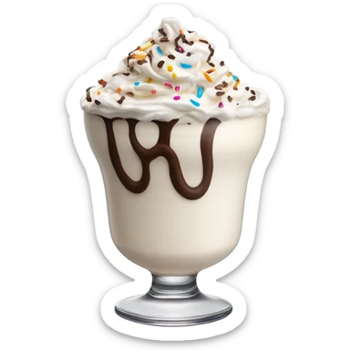 Milkshake soup sticker