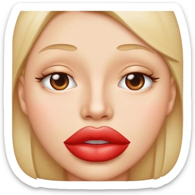 labios gruesos no exagerados sticker