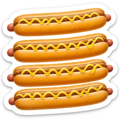 mustard sausage  sticker