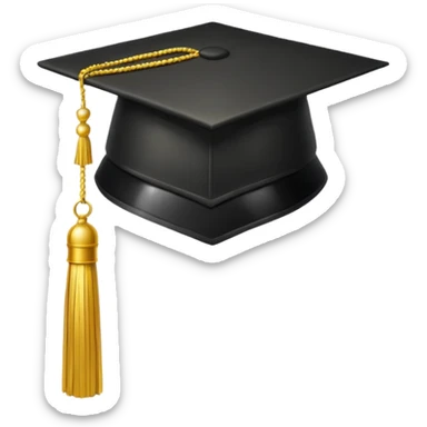 university cap sticker