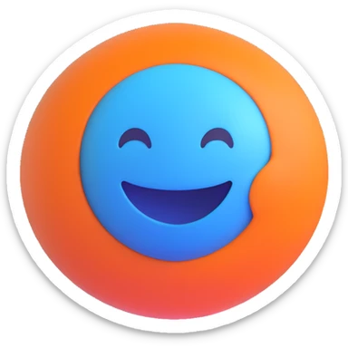 faceless blue emoji sticker