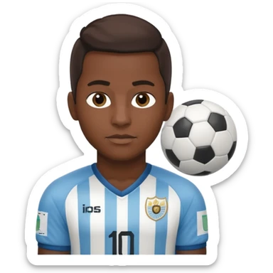 argentina football player sticker