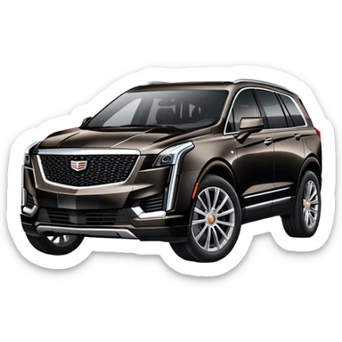 Black CADILLAC XT6  sticker