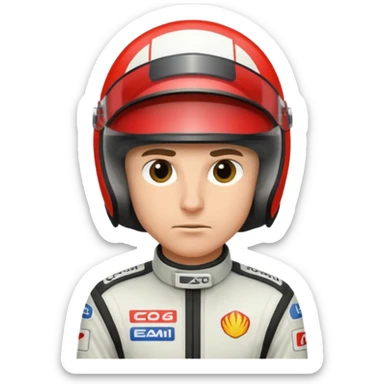 car racing driver
 sticker